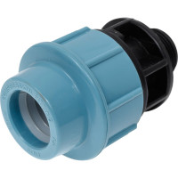 Муфта ПНД компрессионная с наружной резьбой 25 ммx3/4" AV Engineering AVE1062534