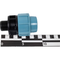 Муфта ПНД компрессионная с наружной резьбой 25 ммx3/4" AV Engineering AVE1062534