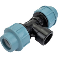 Тройник ПНД компрессионный с внутренней резьбой (25 ммx3/4") AV Engineering AVE1082534