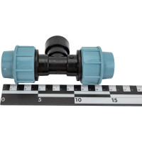 Тройник ПНД компрессионный с внутренней резьбой (25 ммx3/4") AV Engineering AVE1082534