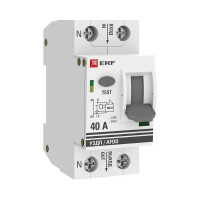 Устройство защиты от дугового пробоя EKF (УЗДП) 1P+N 40А PROxima afdd-2-40-pro