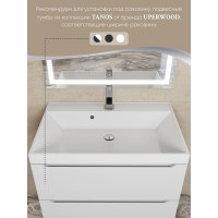 Раковина для ванной комнаты Uperwood Classic 80 см, прямоугольная 291020337