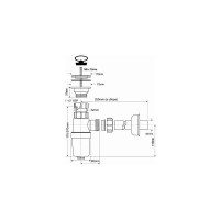Сифон McAlpine 40 с трубкой, универсальный MRSK1