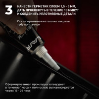 Герметик-прокладка LAVR прозрачный, высокотемпературный, 70 г Ln1740
