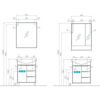 Зеркало AQUATON Рико 65 1A216402RI010