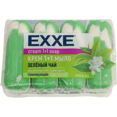 Крем-мыло ЗEXXE Зеленый Чай 4 шт., 90 г 226765