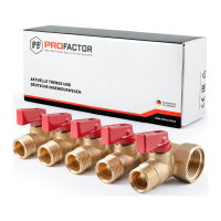 Коллектор с шаровыми кранами PROFACTOR в/н 3/4" х 5 вых 1/2"нар PF MV 264.5