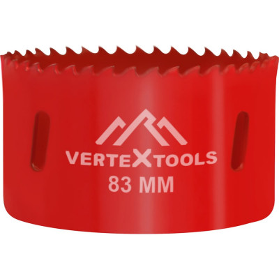 Коронка биметаллическая по металлу 83 мм vertextools 2525-83