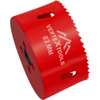 Коронка биметаллическая по металлу 83 мм vertextools 2525-83
