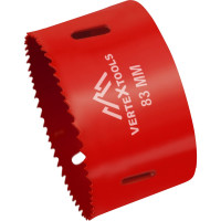 Коронка биметаллическая по металлу 83 мм vertextools 2525-83