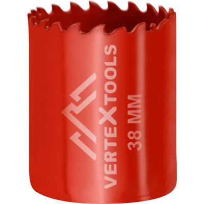 Коронка биметаллическая по металлу 38 мм vertextools 2525-38
