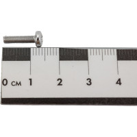 Винт с полукруглой головкой ВИРТУОЗ крестообразный шлиц, 3x12 мм, DIN 7985, нержавеющая сталь А2, 10 шт. 37460