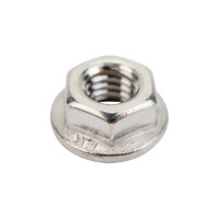 Шестигранная гайка с фланцем ВИРТУОЗ М6, DIN 6923, нержавеющая сталь А2, 6 шт. 37422