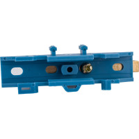 Нулевая N шина c изолятором ЮПИТЕР на DIN-рейку 6x9мм 8 групп большая стойка JP7209-02