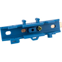 Нулевая N шина c изолятором ЮПИТЕР на DIN-рейку 6x9мм 8 групп большая стойка JP7209-02