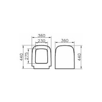 Сиденье для унитаза Vitra S20 с микролифтом, дюропласт 177-003-009