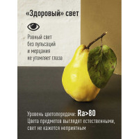 Светодиодная лампа КОСМОС LED 12Вт Шар 220В E14 3000К LkeLED12wGL45E1430