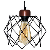 Подвесной светильник ЭЛЕТЕХ Сигма 211 черный муар медь НСБ 01-60-161 Е27 ИУ 1005404793