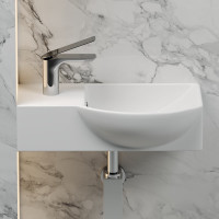Подвесной умывальник Ceramicanova Element прямоугольный, с крепежом 400x220x120 мм CN6039R