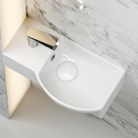 Подвесной умывальник Ceramicanova Element прямоугольный, с крепежом 400x220x120 мм CN6039R