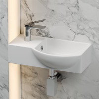 Подвесной умывальник Ceramicanova Element прямоугольный, с крепежом 400x220x120 мм CN6039R