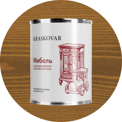 Масло экологичное Kraskovar «Мебель» Дуб 0,75л 1372
