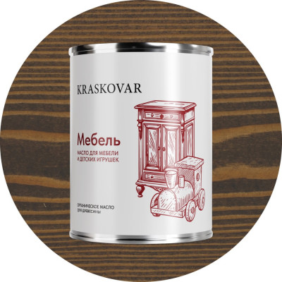 Масло экологичное Kraskovar «Мебель» Палисандр 0,75л 1371