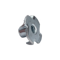 Крыльчатая мебельная забивная гайка DINFIX DIN 1624, оцинкованная, М5, 50 шт. 00-00002841