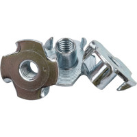 Крыльчатая мебельная забивная гайка DINFIX DIN 1624, оцинкованная, М5, 50 шт. 00-00002841