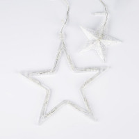 Фигурный светодиодный занавес Uniel ULD-E3007-138/DTA WARM WHITE IP20 STARS-2 UL-00009939