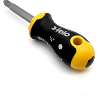 Отвертка Felo Ergonic Stubby с двухсторонней битой SL5.5хPH2, 60 мм 46926010