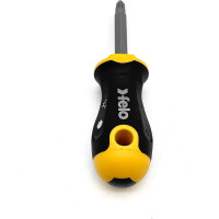 Отвертка Felo Ergonic Stubby с двухсторонней битой SL5.5хPH2, 60 мм 46926010