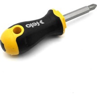 Отвертка Felo Ergonic Stubby с двухсторонней битой SL5.5хPH2, 60 мм 46926010