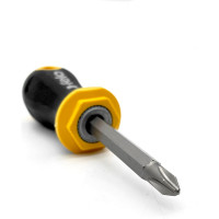 Отвертка Felo Ergonic Stubby с двухсторонней битой SL5.5хPH2, 60 мм 46926010