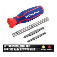 Отвертка 6 в 1 WORKPRO WP221046