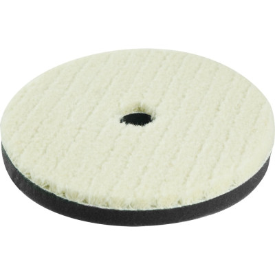 Насадка полировальная "под липучку" (125 мм; короткая плетеная шерстяная нить) vertextools 0094-125