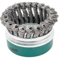 Щетка чашка усиленная косичка 100 мм, M14 для УШМ ВОЛАТ 81040-100