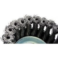 Щетка чашка усиленная косичка 100 мм, M14 для УШМ ВОЛАТ 81040-100