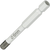 Коронка алмазная по керамике и керамограниту 6 мм Diamond Industrial DIDKVP06S10