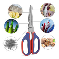 Многофункциональные кухонные ножницы WORKPRO 250 мм WP214006