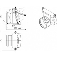 Механический канализационный затвор для колодца Татполимер ТП-85.100.0 28644