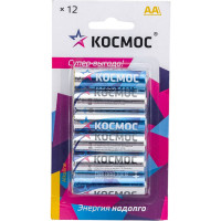 Алкалиновые элементы питания КОСМОС LR6 12 шт. на блистере, KOCLR6BL12