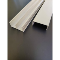 Кабельный канал SPL 40x20x2000мм с перегородкой, белый, 20 шт. 040011S