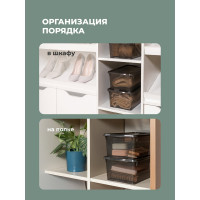 Комплект ящиков Econova колор-стайл 3 шт. по 5 л, коричневый 43427531422