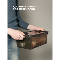Комплект ящиков Econova колор-стайл 3 шт. по 5 л, коричневый 43427531422