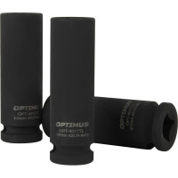 Набор ударных головок тонкостенных 3 шт, 17-21 мм, 1/2"DR Optimus OPT-40303