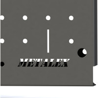 Металлическая перфопанель ООО Металекс Metalex 400x1600 серая PRS40160