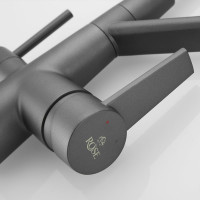 Смеситель для кухни ROSE с подключением к фильтру питьевой воды, темно-серый R558Y