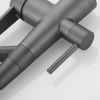 Смеситель для кухни ROSE с подключением к фильтру питьевой воды, темно-серый R558Y