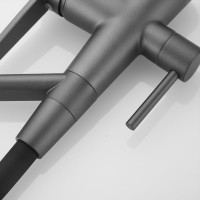 Смеситель для кухни ROSE с подключением к фильтру питьевой воды, темно-серый R558Y